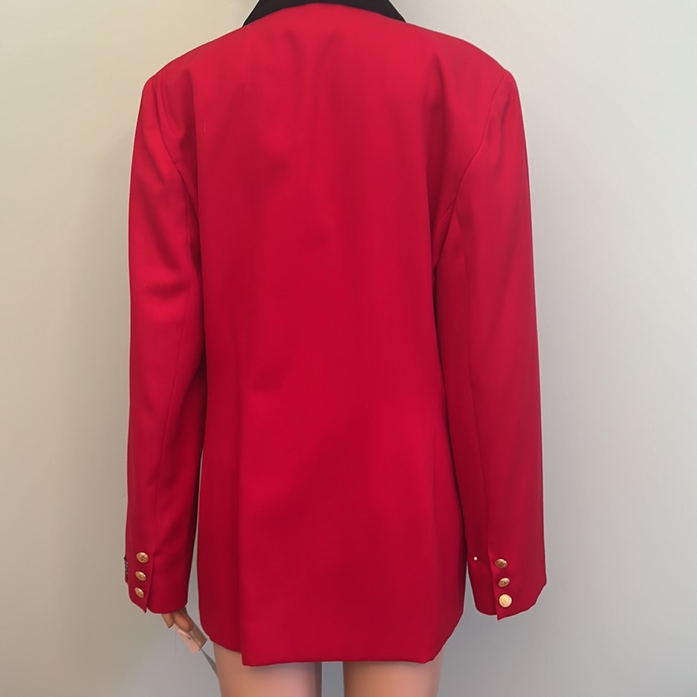 ⭐️ Peter Nygard  Red Military Style Blazer/Jacket - Picture 5 of 11